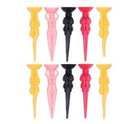 CHAKAE 10pcs Divertidos Y Nude Dama Golfs Camisetas De Bolas De Soporte Soporte Práctica Golfs Accesorios Accesorios Práctica Duradera