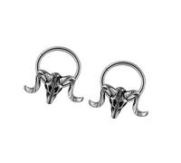 CHAKAE 2 Piezas Anillos De Tabique De Acero Inoxidable Joyas Joyería Joyería Oreja Joyas Adecuadas Para Festival Música Party Wear Wear Anillos Nariz