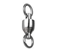 CHAKAE 20pcs Que Llevan Pesca Giros Pesca Acero Inoxidable Cañones Lana Conector Línea Servicio Pesado Accesorio Agua Dulce Y Agua Salada