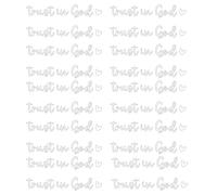 CHAKAE 20pcs Road of Belief Trust In God Cart Glass Docal