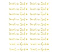 CHAKAE 20pcs Road of Belief Trust In God Cart Glass Docal