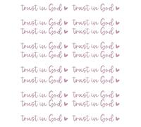 CHAKAE 20pcs Road of Belief Trust In God Cart Glass Docal