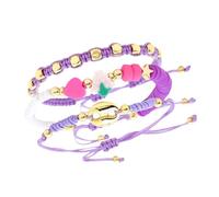 CHAKAE 3 Piezas Colección De Pulseras Elegantes Que Exhiben Cuentas De Nariz Cerdos Y Diseños Frutas Arcilla Suave para Estilos Aspecto Moderno Diseños Únicos Pulsera