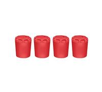CHAKAE 4pcs Las Cubiertas del Extremo Caña Pesca Silicona con Tapas Protección Pesca Accesorios Protección