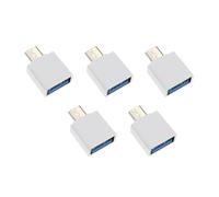 CHAKAE 5 adaptadores compactos USB a tipo C convertidores tipo C que soportan carga rápida y transmisión de datos sin problemas convertidores de carga rápida