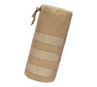 CHAKAE Bolsa transportadora de botellas de agua para exteriores, con cordón, de nailon, para hidratación, fácil de llevar, soporte para bebidas de agua