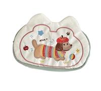 CHAKAE Bordado De Perros Bolígena De Lápiz Gran Capacidad Lápiz 18x11cm Organizadores Bolígrafo Bolsas Maquillaje Viaje para Niñas Polyester Fabric Soportador