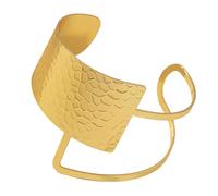 CHAKAE Brazalete abierto irregular para mujer, cadena de muñeca exagerada, ajustable, joyería geométrica, accesorios para festivales, accesorios versátiles y a la moda, talla única, como se describe