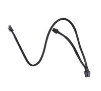 CHAKAE Cable de alimentación para tarjeta gráfica, 8 pines a 8 pines (6+2) 6 pines GPU macho, cable de extensión de 60 + 20 cm, tarjeta de video modular