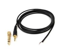 CHAKAE Cable de reparación de sonido de 6,5 mm de repuesto para auriculares A550Z, AD900X, DT440, DT770, DT880, DT990, MDR-7506, CD900, M20X, M30X, cable de repuesto