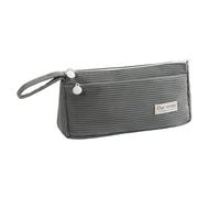 CHAKAE Caja Lápiz Pana con 2 Compartimentos para Estudiante para Gran Capacidad Organzera Bolsas Lápiz Bolsas Maquillaje Viaje