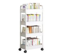 CHAKAE Carrito de almacenamiento de aperitivos de 4 niveles, fácil de montar, organizador portátil para camping y uso al aire libre, estante móvil para organización de dormitorio