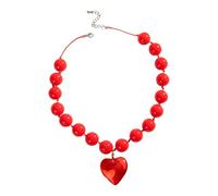 CHAKAE Collar con colgante de corazón de moda, adorno para la mujer moderna que busca elegancias y estilos, joyería de moda, talla única, como se describe, como se describe