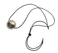 CHAKAE Collar con colgante redondo geométrico de moda, collar de cuerda larga, joyería de cuello de moda para mujer, accesorios de moda, talla única, como se describe, como se describe