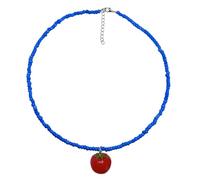 CHAKAE Collar Cuentas Arroz Livianas Corneas Fruta Fruta Longitud Ajustable Accesorios Cadena Clavícula Para Uso Diario Collar Estudiante Único