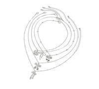 CHAKAE Collar De Collar De Colgante La Cadena Bownot Adecuado Para Hacer Coincidir Cualquier Atuendo Elegante