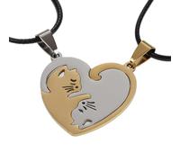 CHAKAE Collar De Gatos A Juego De Cadena Ajustable Para Hombres Y Mujeres Accesorios Joyas Joyas Joyería Desgaste Acero Inoxidable