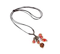 CHAKAE Collar De Hoja De Cerámica Hecha A Mano Diseños Únicos Joyas Portátiles Con Cadena Ajustable Para Mujeres