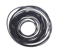 CHAKAE Correas de goma para conductor de 0,7 mm/1 mm para reproductores de música, máquina de cinta de 40 a 190 mm, plegadas, 50/100 piezas de repuesto para reproductor de casete