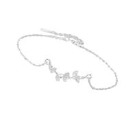 CHAKAE Delicado Collar De Hojas De Ginkgoes Y Pulsera Elegante Collar Hojas Plata Plata Ginkgoes Y Brazalete Para Mujeres Joyas