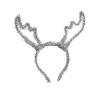 CHAKAE Diadema de Año Nuevo, accesorios para fotos, diadema divertida, para karaoke, fiesta, aro de pelo, cuernos de Navidad para Navidad, cuernos de reno