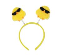 CHAKAE Diadema de orejas de conejo de pollo, accesorios para fotos, pascua, diadema para fiesta, diadema divertida para festivales de música, fiestas infantiles