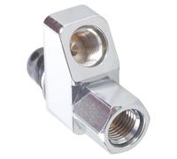 CHAKAE Divisor de acero inoxidable, regulador de buceo, rotación ajustable, adaptadores de manguera para buceo técnico e investigación oceánica, divisor de buceo de alta presión