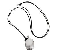 CHAKAE Elegante collar con colgante de hebilla de aventurina natural en cuerda de cuero, accesorio de joyería unisex para mujeres de moda, collar de uso diario, Black, como se describe, como se