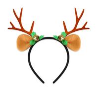 CHAKAE Elegantes Diarias Reno Navidad Navidad Celebración Diadema Con Detalles Blancos Para Fiestas Temáticas Headselegi