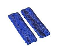 CHAKAE Elegantes mangas de lentejuelas brillantes, accesorios de fiesta para mujeres, artistas escénicos, color brillante, elásticas, mangas de brazo con lentejuelas, azul real, Talla única