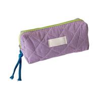 CHAKAE Estuche de lápices de moda con cremallera de 19.1 x 8.9 x 6.1 cm para estudiantes y adultos, gran capacidad, bolsas para bolígrafos, bolsa de cosméticos de viaje, estuches para lápices, Purple
