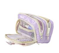 CHAKAE Estuche grande para lápices de gran capacidad, organizador portátil para bolígrafos, bolsa de almacenamiento, bolsas de maquillaje de viaje para estudiantes, adolescentes, organizadores con