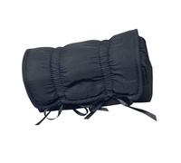 CHAKAE Estuche para lápices con lazo de 19 x 8 x 7 cm, con compartimento grande, estuche para lápices, bolsa de almacenamiento de maquillaje de viaje, para escuela, oficina, a la moda, Black