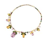 CHAKAE Exquisito Zirconia Lágrima Pendientes Collar Hojas Set Ideal Para Mujeres Que Buscan Accesorios Únicos Pendientes Hojas Lágrima