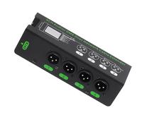 CHAKAE Extensor de cable de metal duradero de 4 vías para actuaciones en vivo, transmisión de sonido para músicos, extensor de sonido de escenario