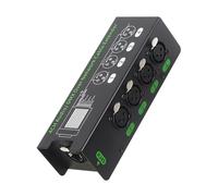 CHAKAE Extensor de cable de metal duradero de 4 vías para actuaciones en vivo, transmisión de sonido para músicos, extensor de sonido de escenario