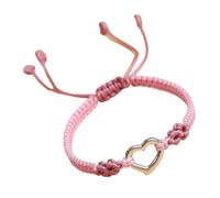 CHAKAE Fashionable Lovely Hollow Heart Woven Pulseras Diseños Simples Accesorio De Joyas Tejidas para Mujeres Date Party Wear Accessorios De Fiesta para Mujeres