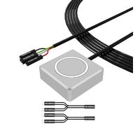 CHAKAE Interruptor de alimentación externo para computadora, botón de extensión para arranque sin esfuerzo, con construcción de aleación de aluminio y ABS, extensor de potencia de PC de múltiples