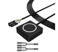 CHAKAE Interruptor de alimentación externo para computadora, botón de extensión para arranque sin esfuerzo, con construcción de aleación de aluminio y ABS, extensor de potencia de PC de múltiples