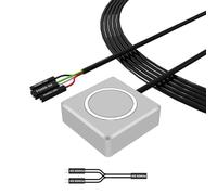 CHAKAE Interruptor de alimentación externo para computadora, botón de extensión para arranque sin esfuerzo, con construcción de aleación de aluminio y ABS, extensor de potencia de PC de múltiples