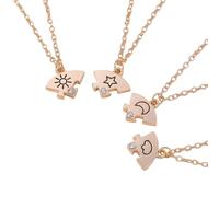 CHAKAE Joyería de simbolismo multiuso, con colgante de cuatro celestiales entrelazados, adorno para accesorios de moda, joyería moderna minimalista celestial, Four piece set, como se describe, como se