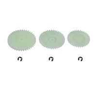 CHAKAE Juego de 3 piezas de engranajes de máquina de cinta, resistencia al desgaste y funcionalidad sin costuras para grabador de cinta de reparación AQ5030/D8187/D8303/D8479