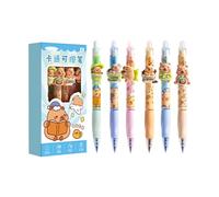 CHAKAE Juego de 6 bolígrafos borrables por calor, visibilidad con poca luz, agarre cómodo, herramienta de trabajo de estudio, multiusos, agarre ergonómico, bolígrafos borrables