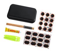 CHAKAE Kit de reparación de neumáticos planos para bicicletas, herramienta de tubo interior, reparación de neumáticos de bicicleta, parches de goma, herramienta de mantenimiento de goma