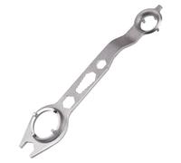 CHAKAE Llave inglesa para amoladoras angulares, accesorios de mantenimiento profesional, herramienta de desmontaje de doble cabeza, llave de extracción de 4 garras, llave multifunción