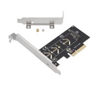 CHAKAE NVMe - Tarjeta convertidora PCIe M Key para instalación de unidades, fácil herramienta menos y disipación de calor, compatible con múltiples sistemas, kit de expansión de unidad de ranura PCIe