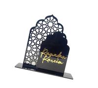 CHAKAE Ornamento Acrílico Artístico Castles Shape Eid Community Event Discors Adecuado para Eid Home and Event Study Sala Ornament