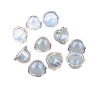 CHAKAE Paquete de 10 coloridos accesorios de flores acrílicas para manualidades de joyas y decoraciones coloridas de campanas de viento