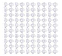 CHAKAE Paquete de 100 cómodos aretes de silicona transparente prácticos tapones para pendientes, cómodo kit de reparación de pendientes, talla única, como se describe, como se describe