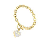 CHAKAE Pet Memorials Jewelry - Pulseras de urna de corazón de acero inoxidable con estampado de patas con texto en inglés "Language of Loves Ashes"